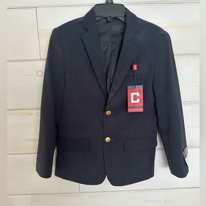 NWT Boys Chaps Navy Blazer Size 10